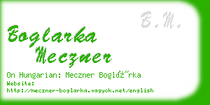 boglarka meczner business card